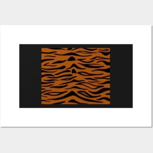 Tiger texture pattern Posters and Art